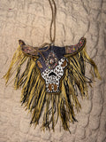 Leather & Vanilla Cowskull Freshie