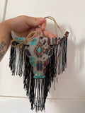 Leather & Vanilla Cowskull Large Freshie